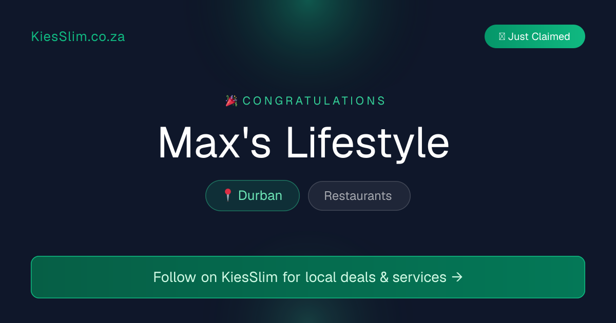 Max's Lifestyle