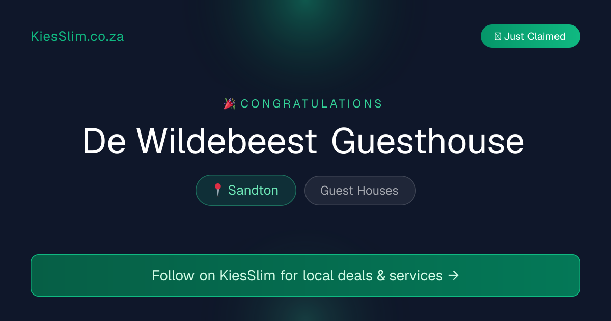 De Wildebeest Guesthouse