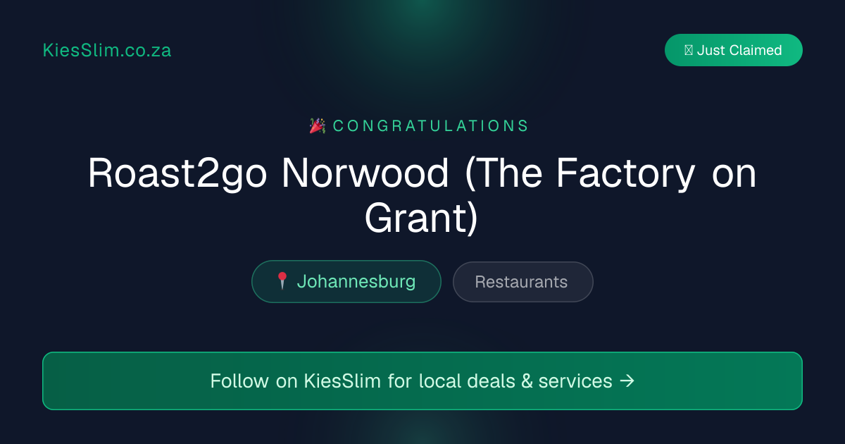 Roast2go Norwood (The Factory on Grant)