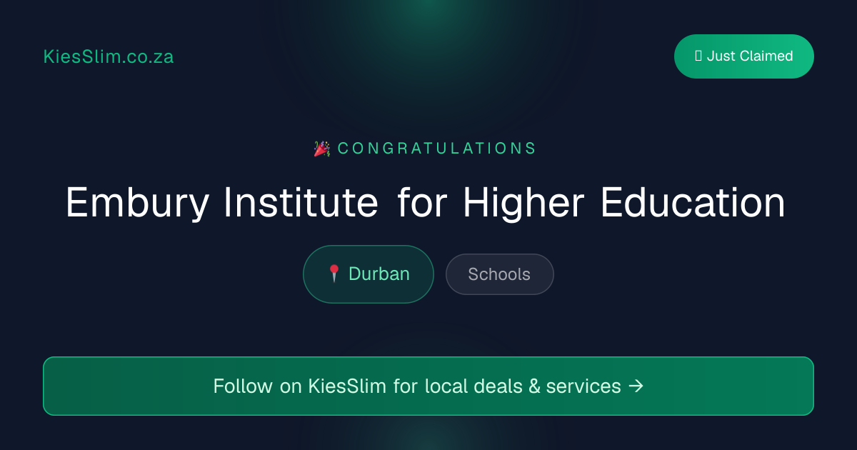 Embury Institute for Higher Education