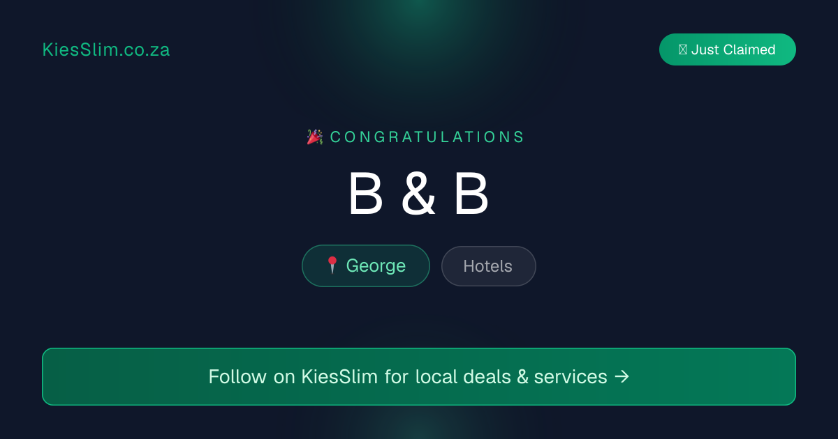 B & B