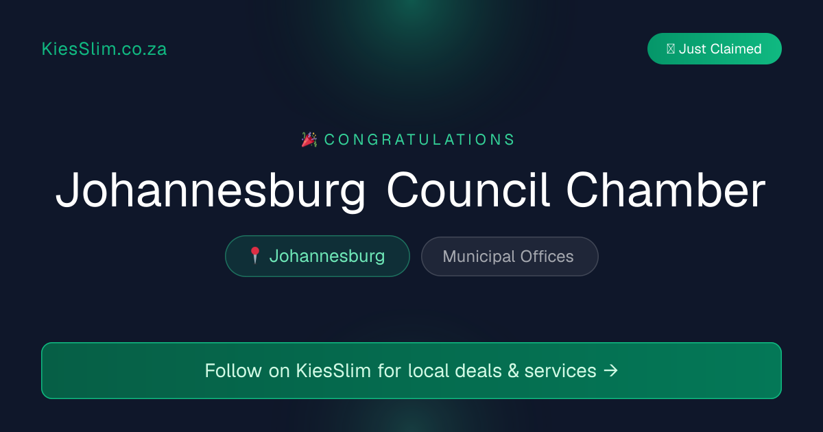 Johannesburg Council Chamber