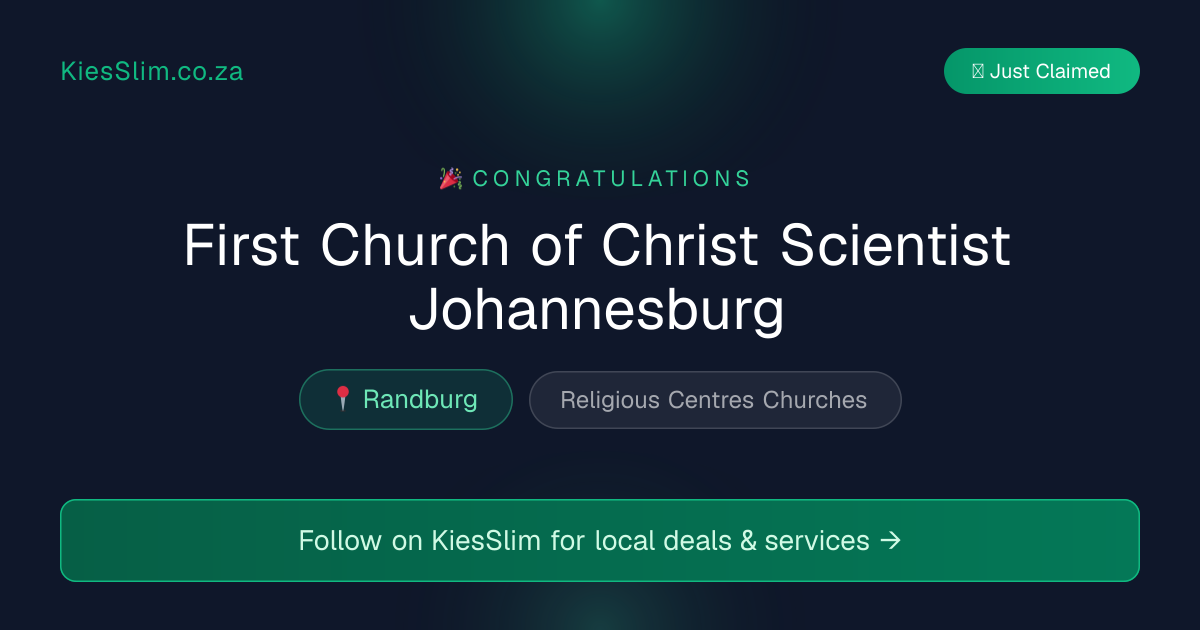 First Church of Christ Scientist Johannesburg
