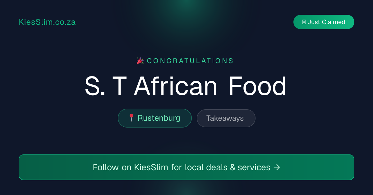 S. T African Food