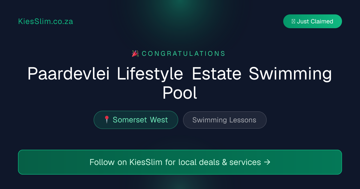 Paardevlei Lifestyle Estate Swimming Pool