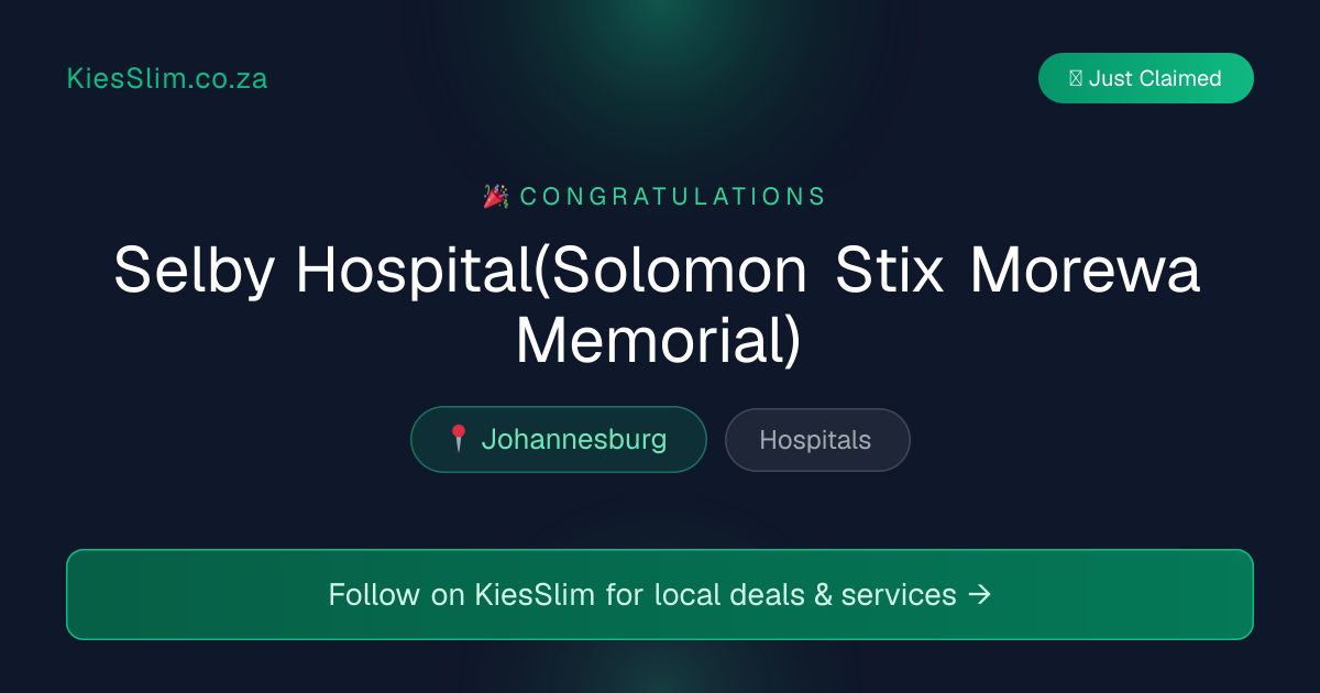 Selby Hospital(Solomon Stix Morewa Memorial)
