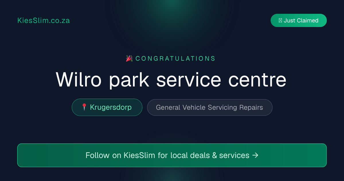 Wilro park service centre