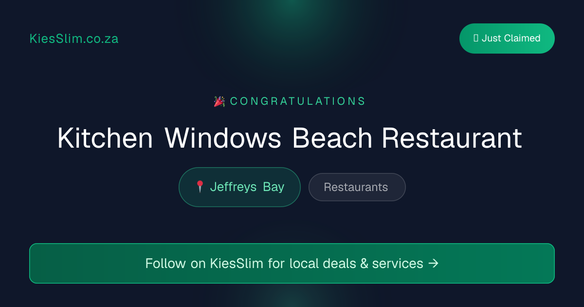Kitchen Windows Beach Restaurant
