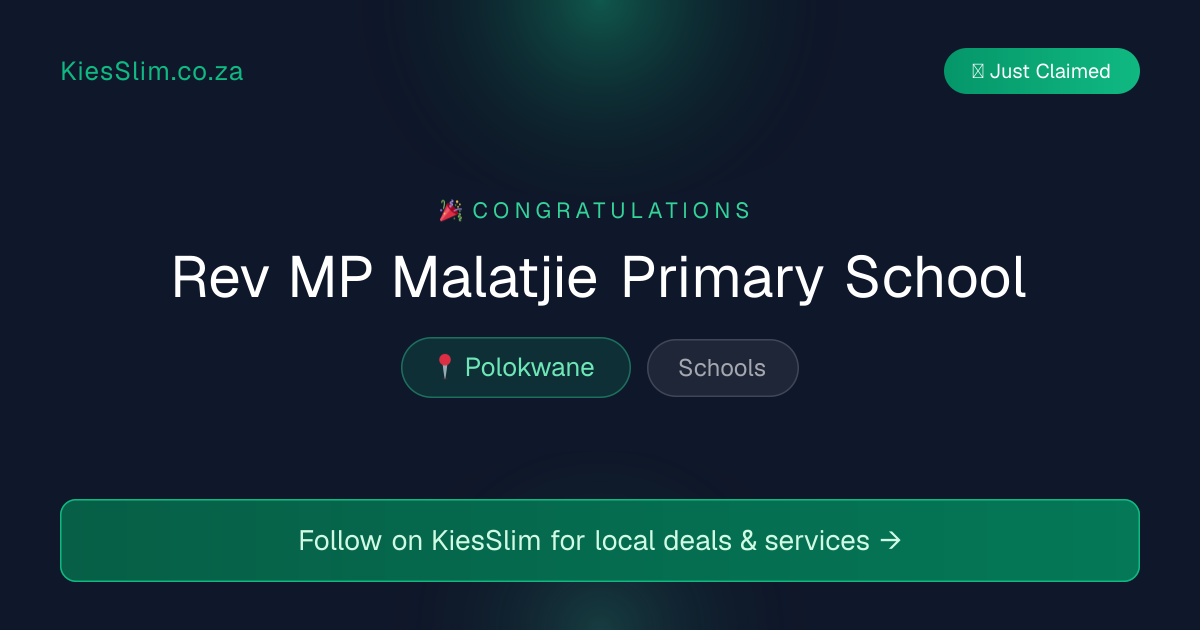 Rev MP Malatjie Primary School