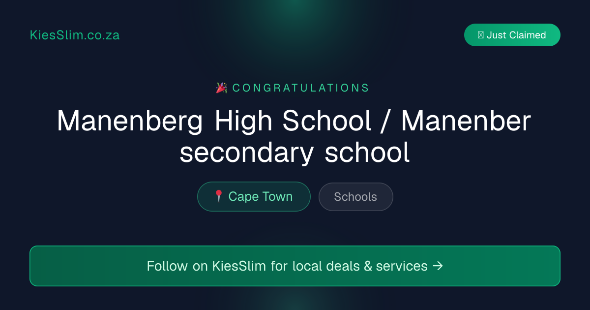 Manenberg High School / Manenber secondary school