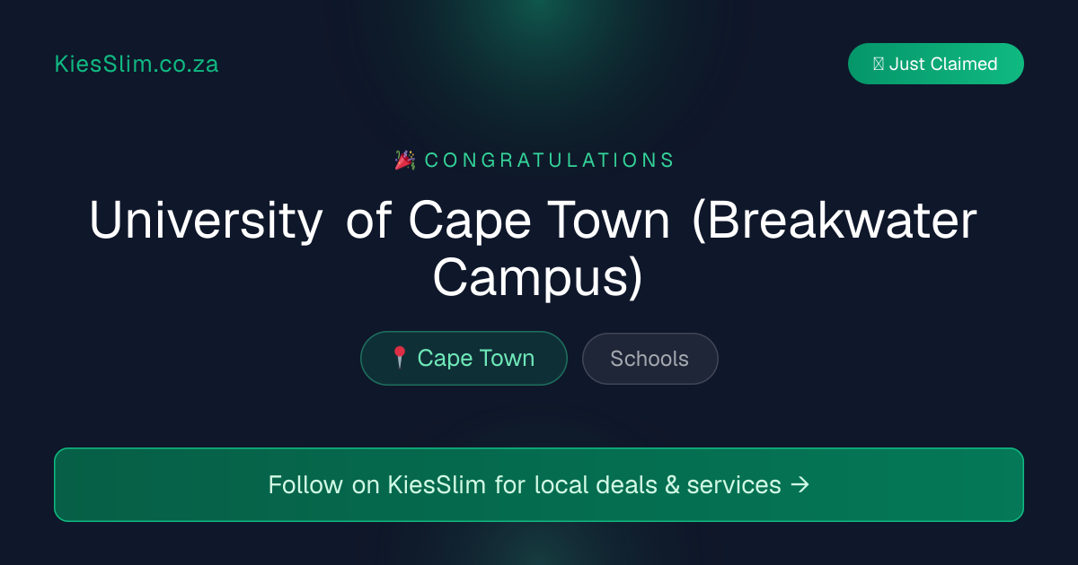 University of Cape Town (Breakwater Campus)