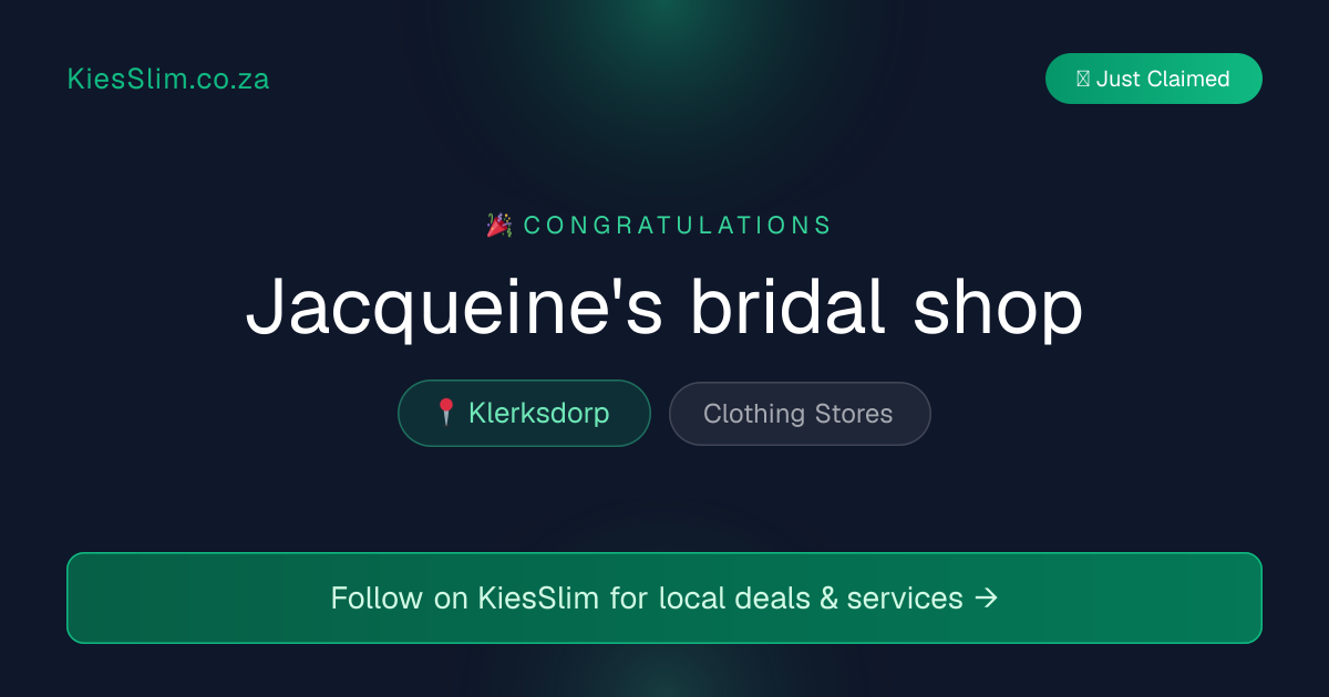 Jacqueine's bridal shop