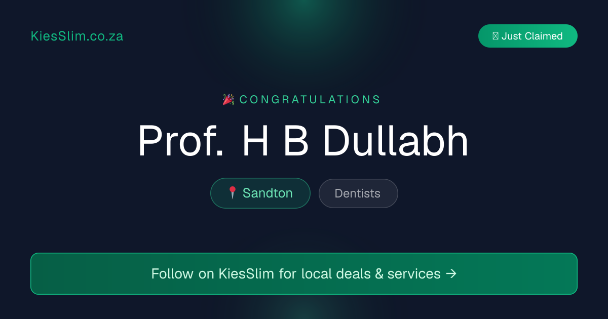 Prof. H B Dullabh