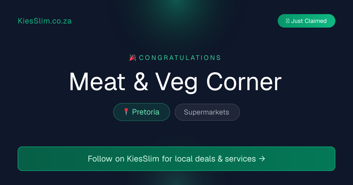Meat & Veg Corner