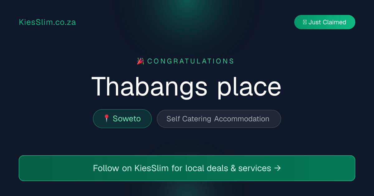 Thabangs place