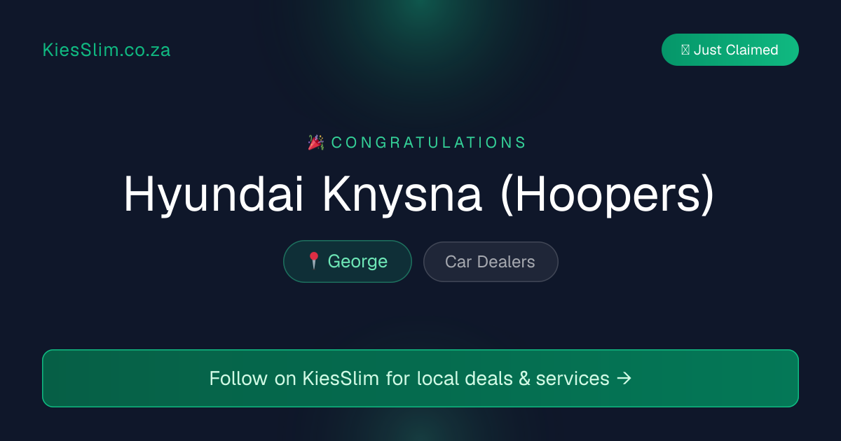 Hyundai Knysna (Hoopers)