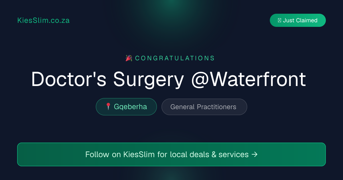 Doctor's Surgery @Waterfront
