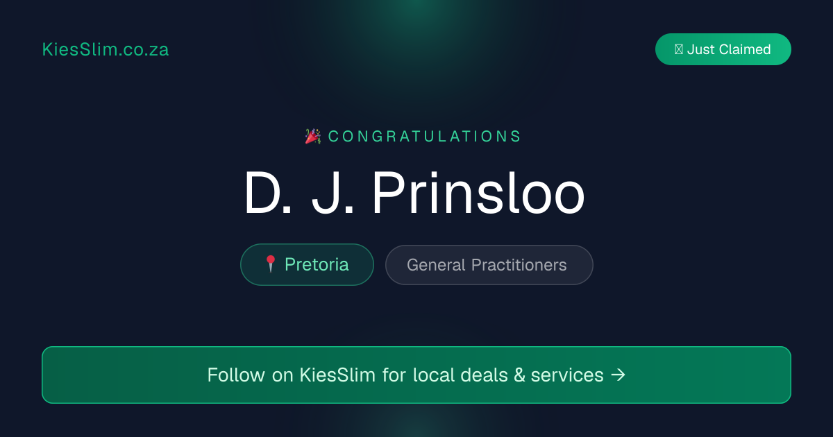 D. J. Prinsloo