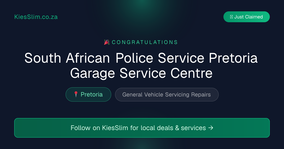 South African Police Service Pretoria Garage Service Centre