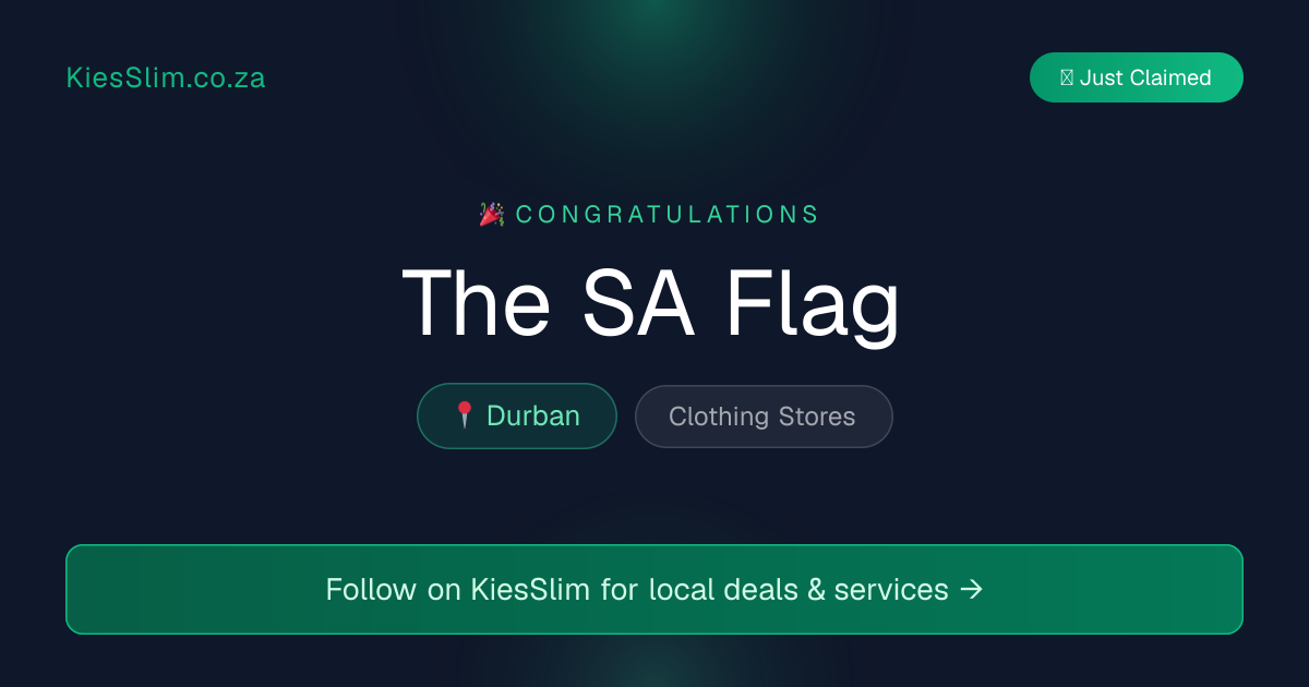 The SA Flag