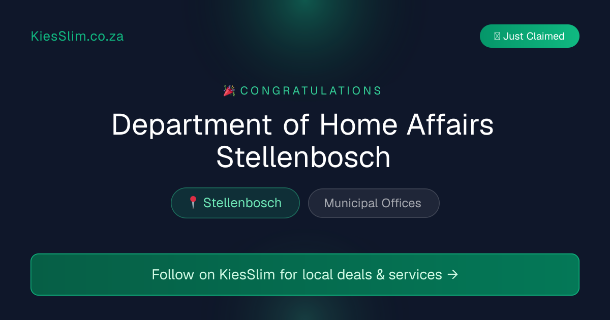 Department of Home Affairs Stellenbosch