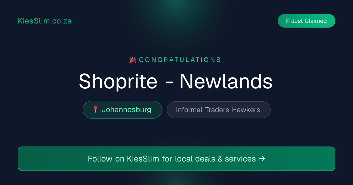 Shoprite - Newlands