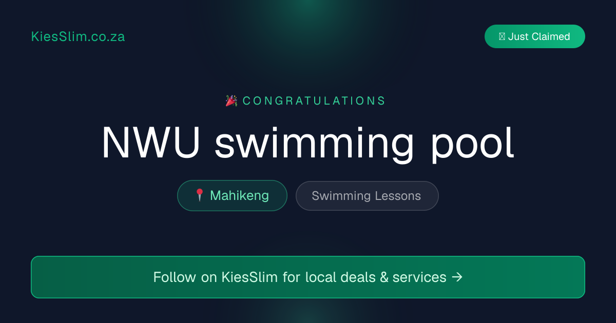 NWU swimming pool