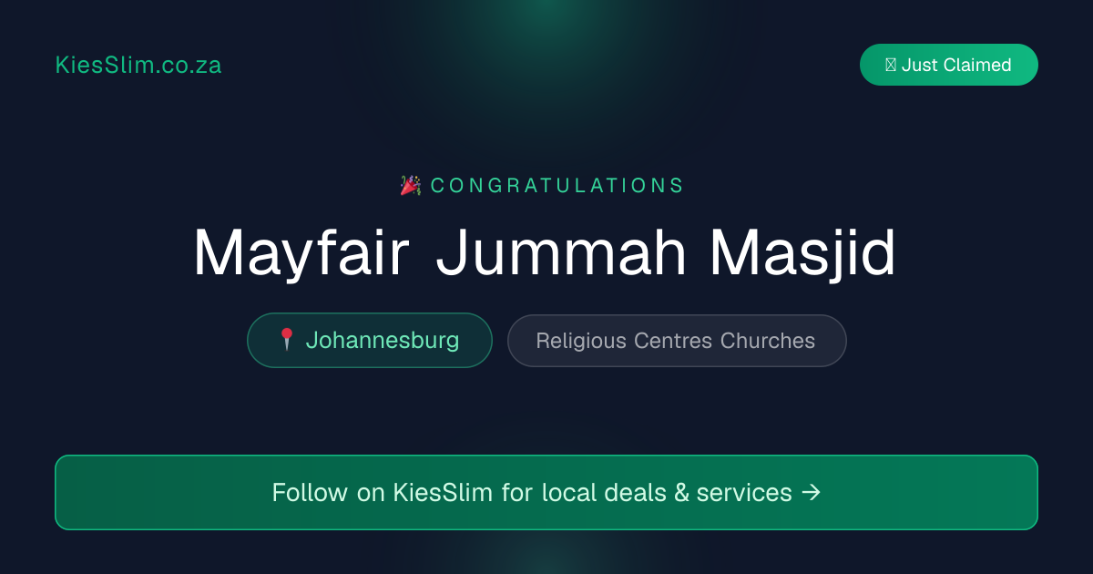 Mayfair Jummah Masjid