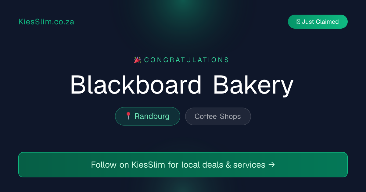 Blackboard Bakery