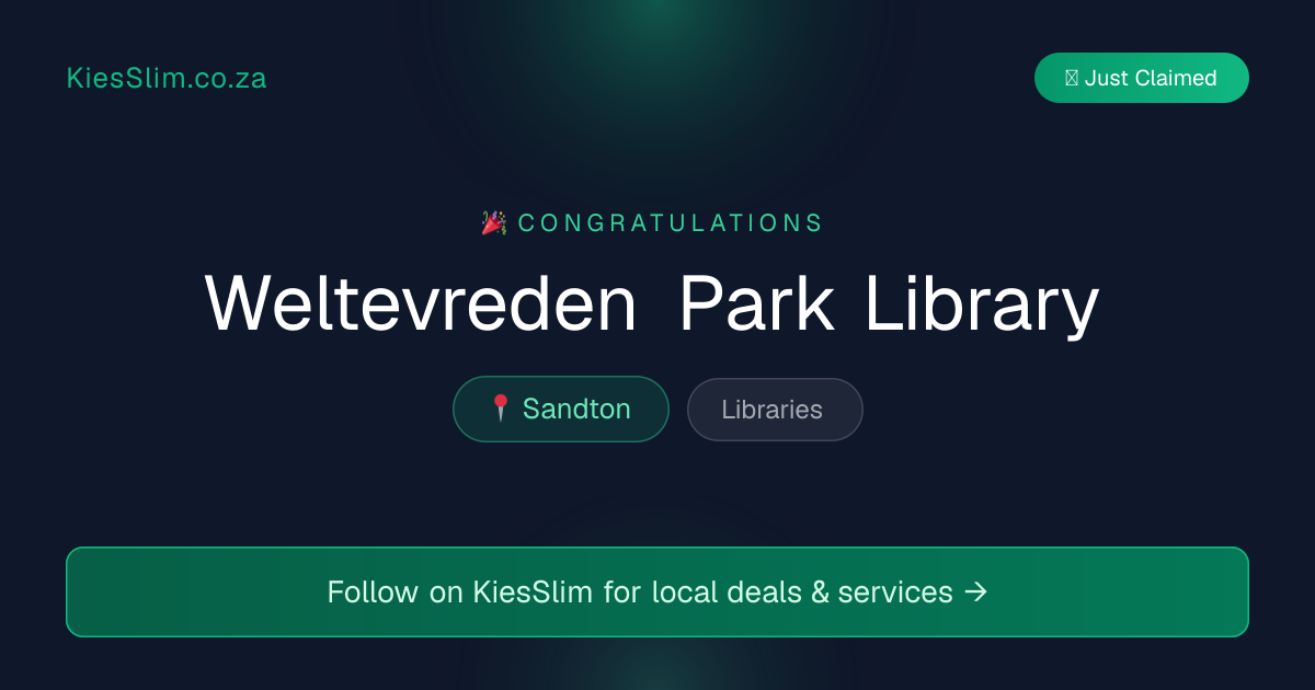 Weltevreden Park Library