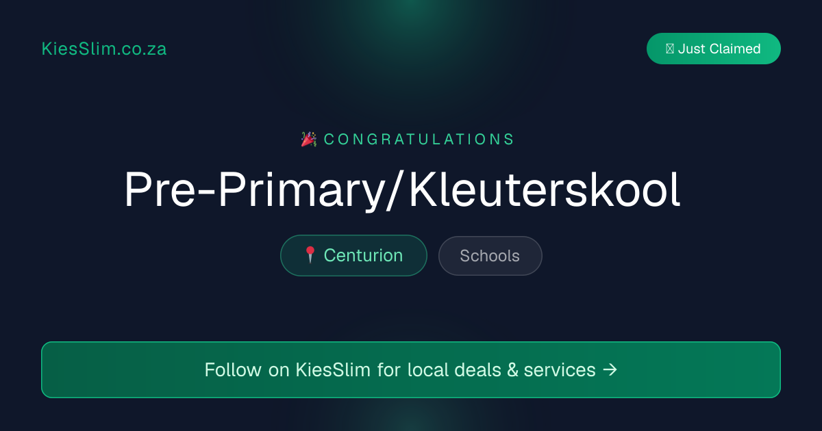 Pre-Primary/Kleuterskool