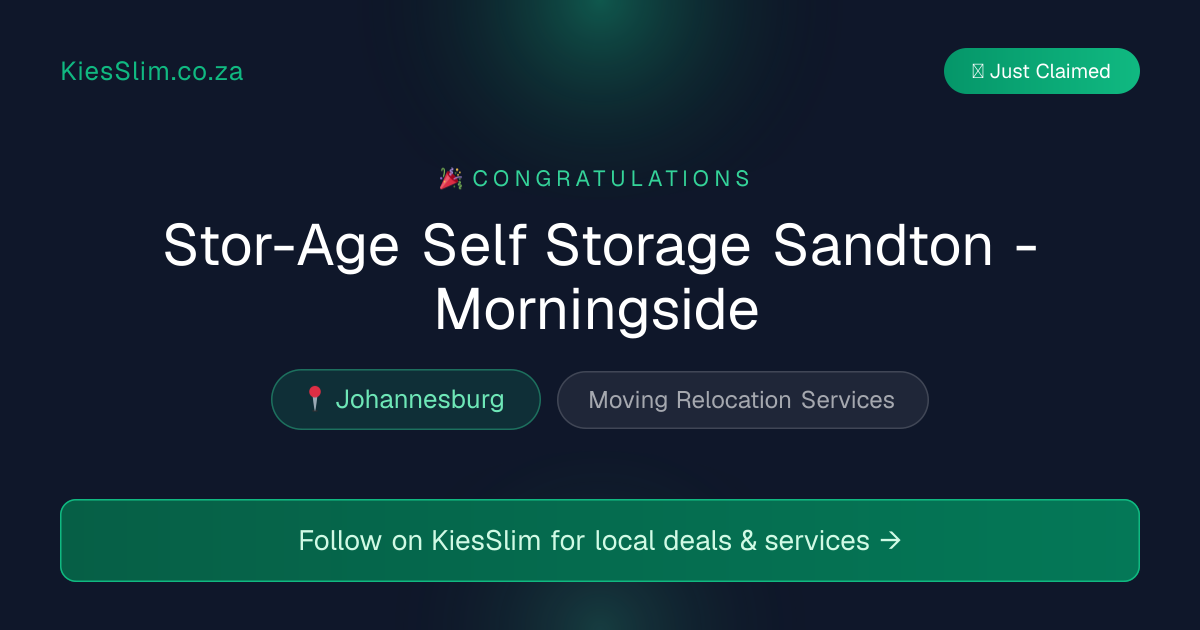 Stor-Age Self Storage Sandton - Morningside