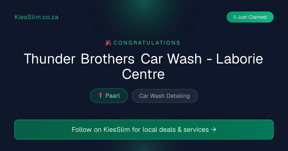 Thunder Brothers Car Wash - Laborie Centre