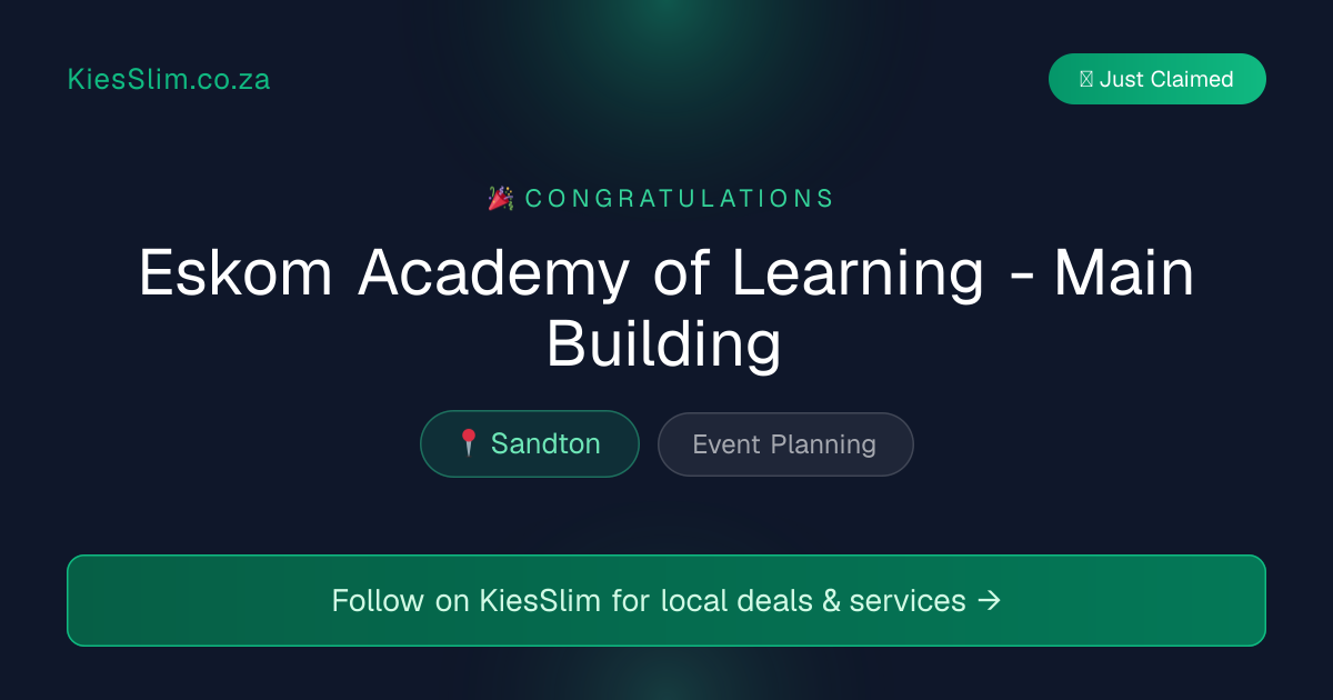 Eskom Academy of Learning - Main Building