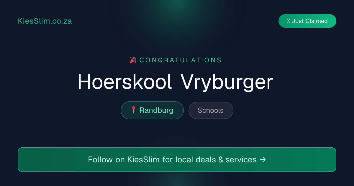 Hoerskool Vryburger
