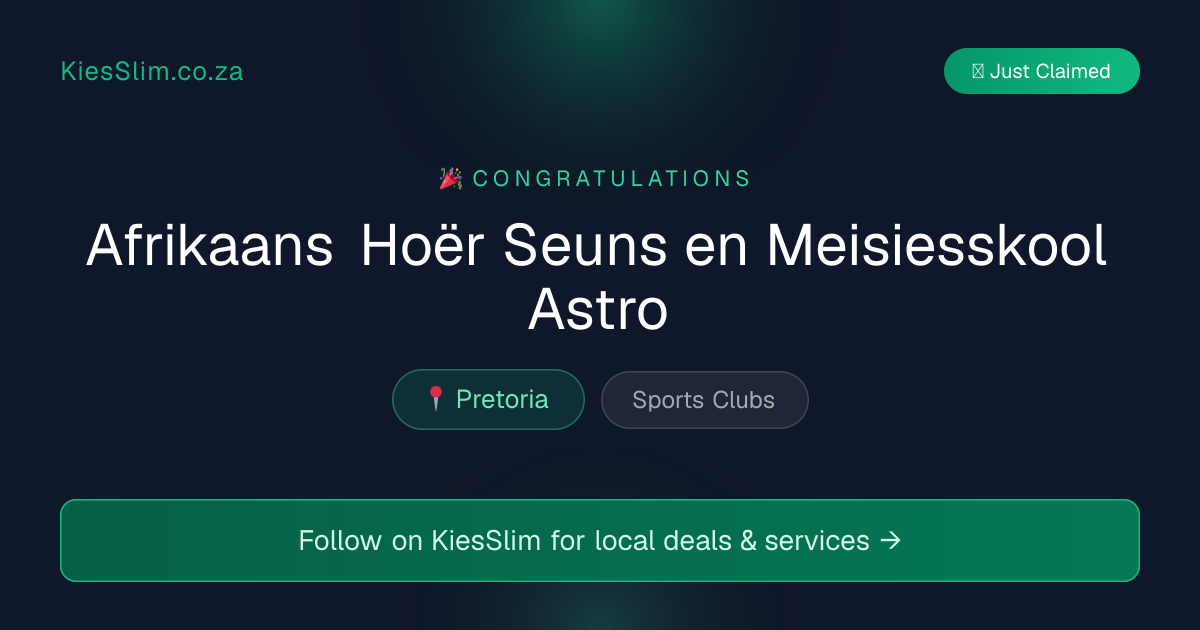 Afrikaans Hoër Seuns en Meisiesskool Astro