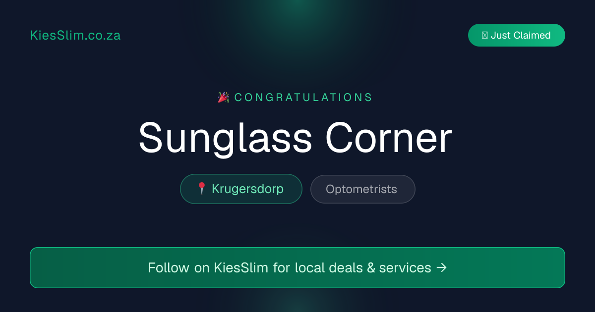 Sunglass Corner