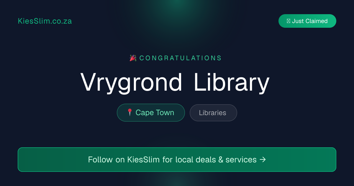 Vrygrond Library
