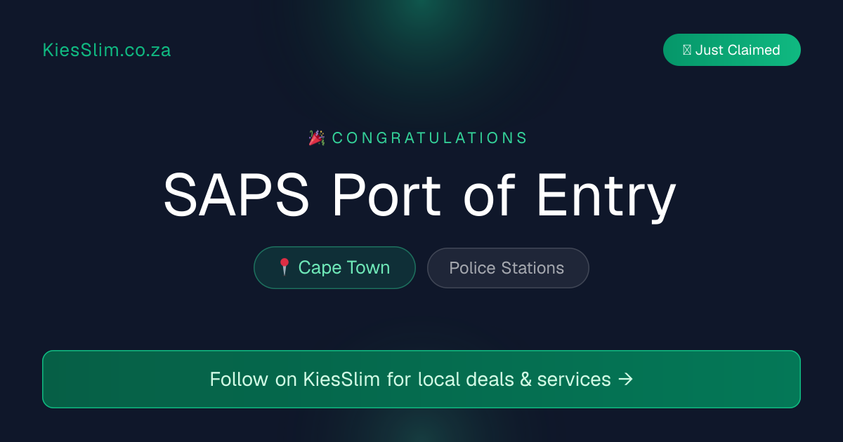 SAPS Port of Entry