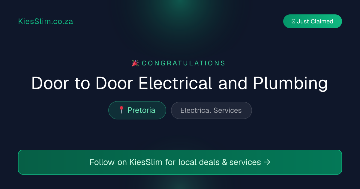 Door to Door Electrical and Plumbing