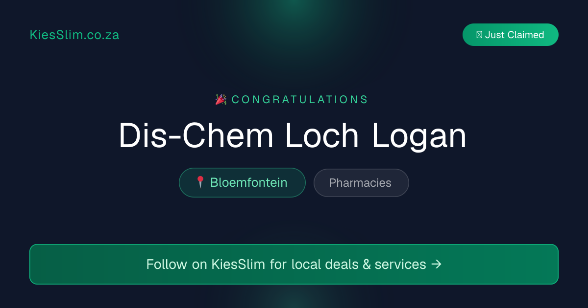 Dis-Chem Loch Logan