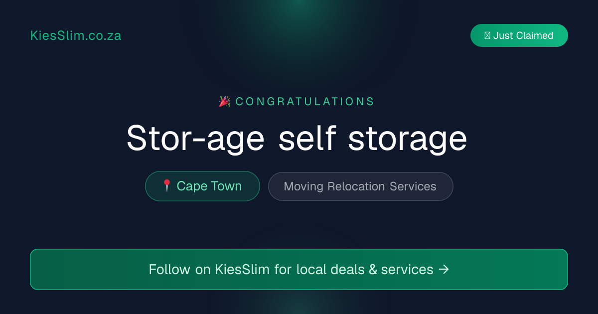 Stor-age self storage