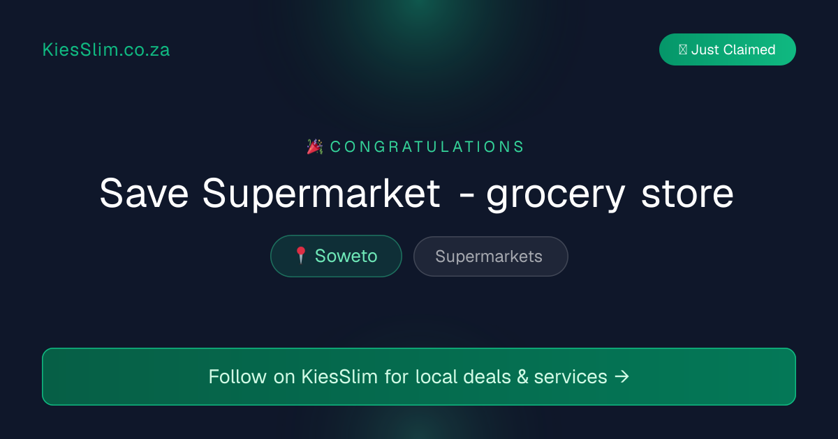 Save Supermarket - grocery store