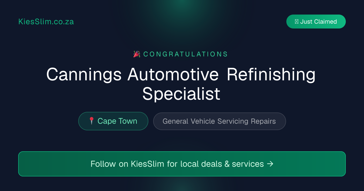 Cannings Automotive Refinishing Specialist