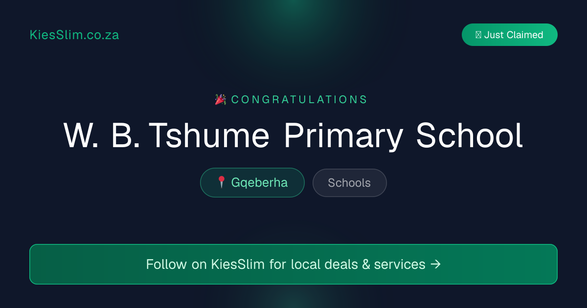 W. B. Tshume Primary School