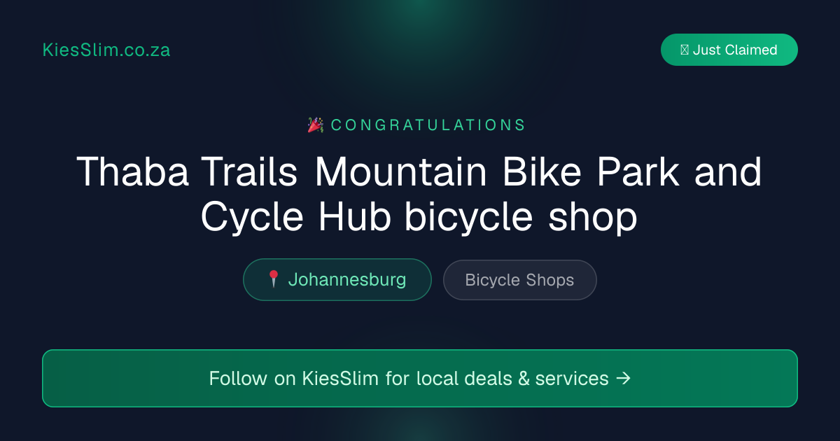 Thaba Trails Mountain Bike Park and Cycle Hub bicycle shop