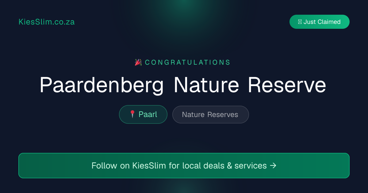 Paardenberg Nature Reserve