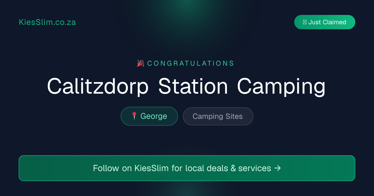 Calitzdorp Station Camping