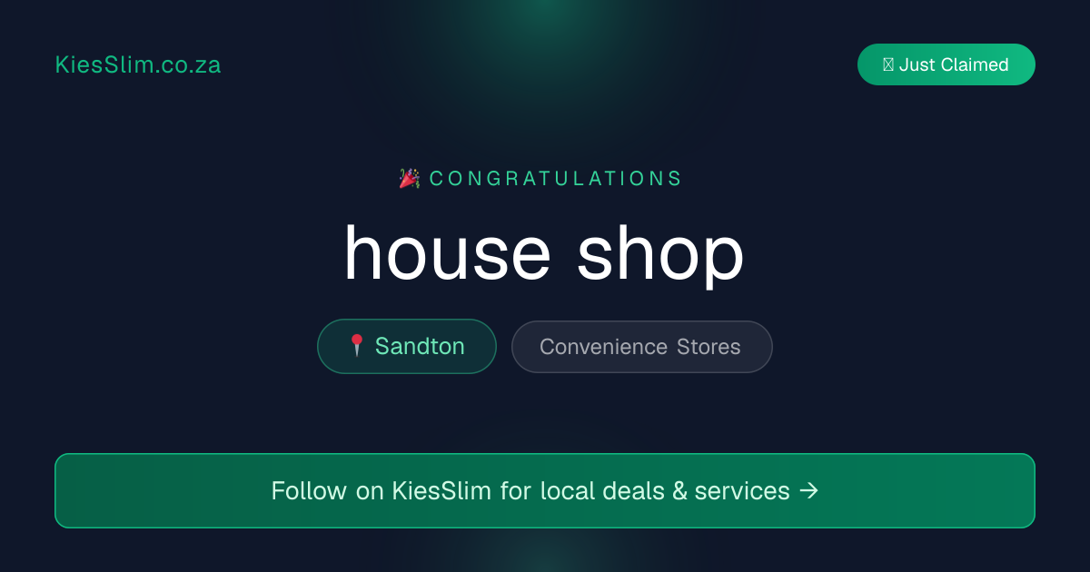 house shop
