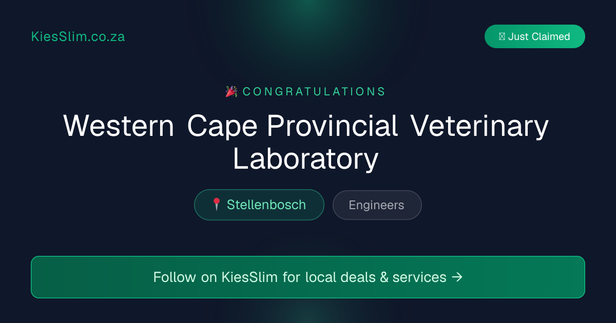 Western Cape Provincial Veterinary Laboratory
